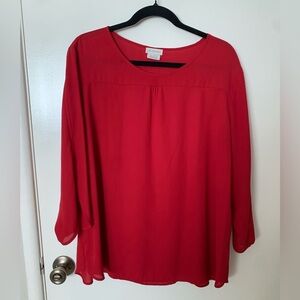 Van Heusen Red Blouse